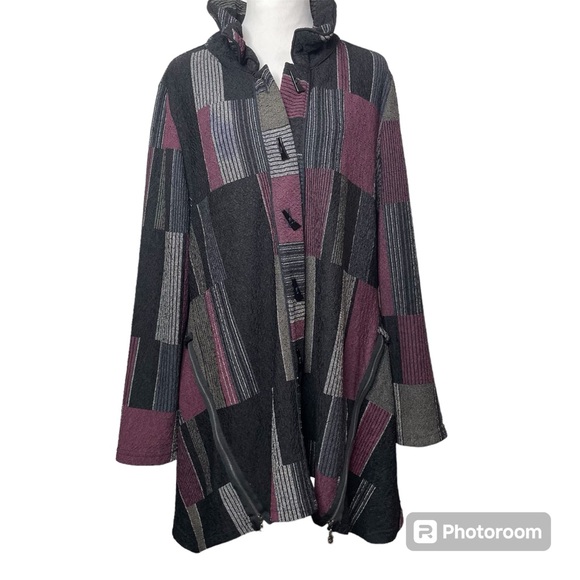 Moonlight Jackets & Blazers - MOONLIGHT Y & S Fashion Women's Jacket Cardigan Geometric Art to Wear Lagenlook